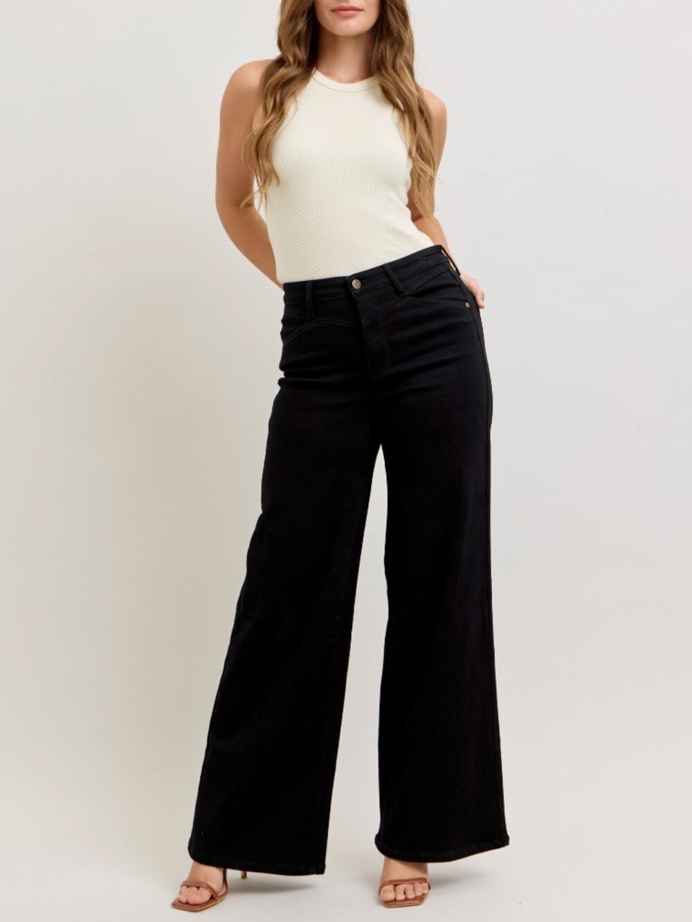 High Quality Women's High-Waisted Wide Leg Jeans Pants